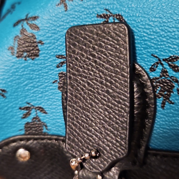 Coach Mini Satchel Badlands Floral 2-in-1 Crossbody Tote Purse EUC - Picture 6 of 6